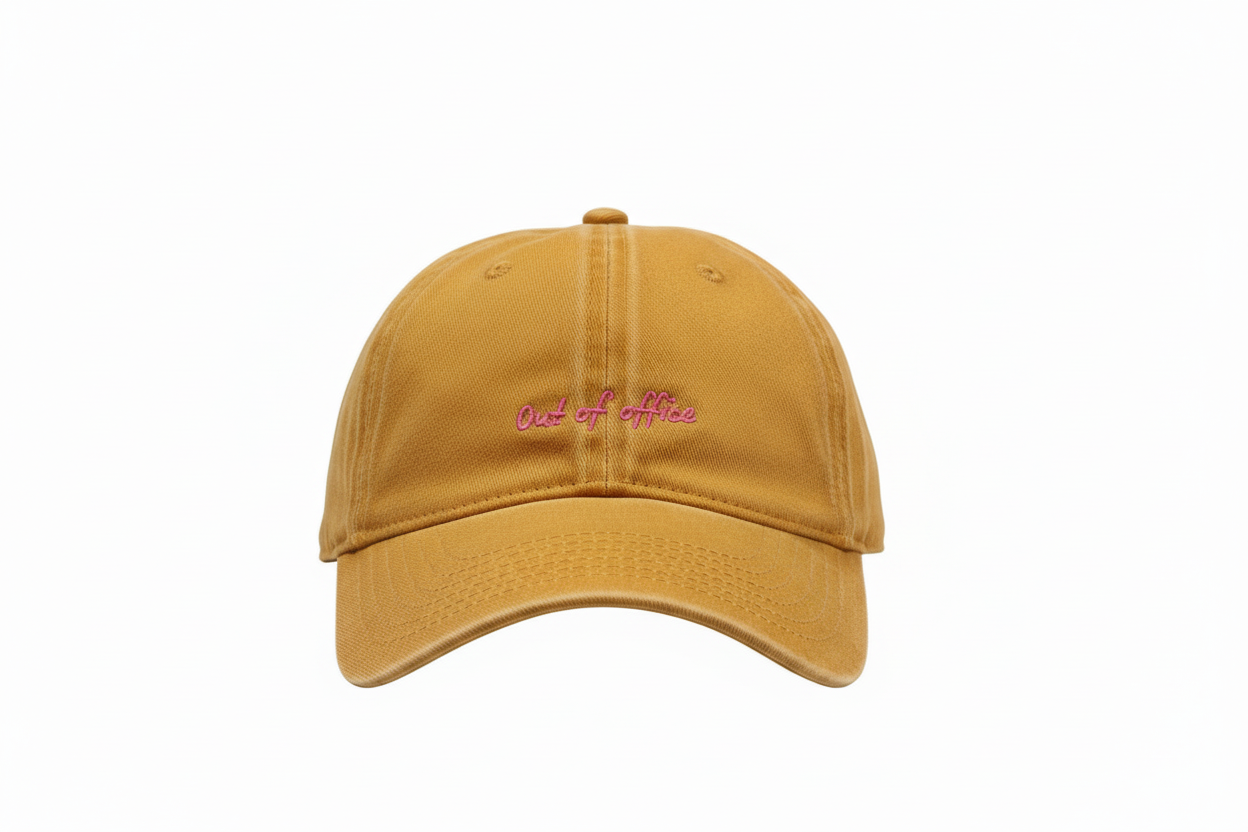 Mustard Cap - Pink Branding