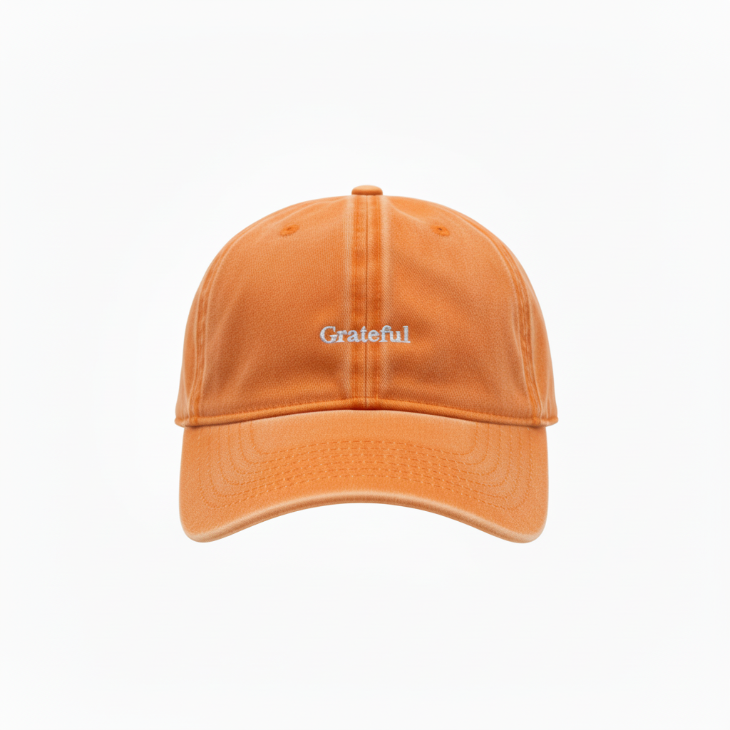 Orange Grateful Cap